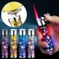 thumbnail image 3 of D Metal Windproof Gas Lighter High Temperature Spitfire Kitchen Torch Welding Tool Adjustable Flame Refillable Outdoor Use Two Pieces Set D Design, 3 of 3