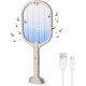 thumbnail image 1 of Raqueta matamosquitos Bug Zapper con luz UV, raqueta eléctrica recargable para insectos, murciélago de mano de 3000 voltios, matamoscas electrónico, matamoscas eléctrico, 1 of 4
