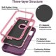 thumbnail image 4 of Entronix Funda Resistente para iPhone X/XS, Triple Capa, Resistente a Golpes y Anticaídas, Color Morado, 4 of 7