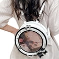 thumbnail image 4 of Jiibva Clear Crossbody Bag Navy Style Ita Bag Womens Y2k Aesthetic Shoulder Bag Cute Messenger BagCasual Crossbody Bag Transparent Purse Clear Bag, 4 of 7