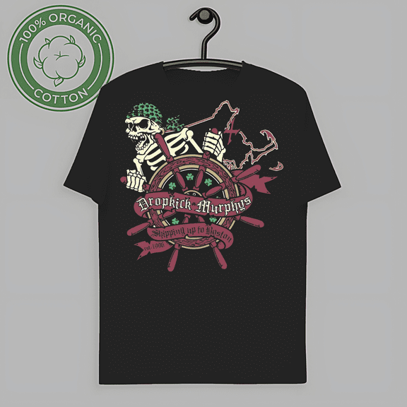 RARE Dropkick MURPHYS SHIPPING UP TO BOSTON NEW BLACK T SHIRT-TH58510
