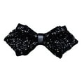 thumbnail image 3 of harmtty Bow Tie Sparkling Rhinestones Decor Sharp Corner Design Bow Tie Weddings Business Parties Suit Accessories, 3 of 7