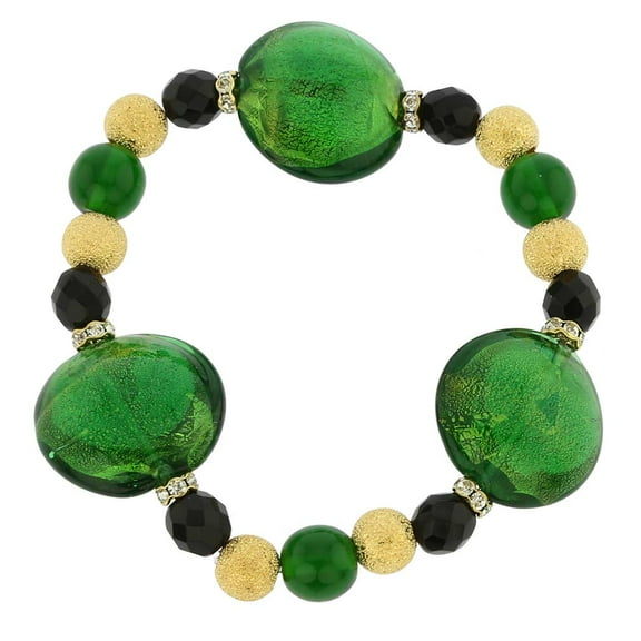 GlassOfVenice Murano Glass Magic Bracelet - Emerald Green