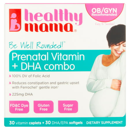 HEALTHY MAMA être intégral prénatale vitamines et DHA / EPA alimentaire Supplément Combo Pack, 60 count