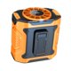 thumbnail image 2 of Ventilador portátil de cintura, recargable, 100 velocidades, para oficina Naranja, 2 of 9