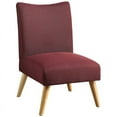 thumbnail image 1 of Allora Mid-Century Wood Accent Chair in Purple, 1 of 4