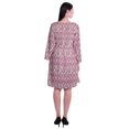 thumbnail image 4 of Moomaya Robe Courte Évasée Imprimée de Designer, Manches Longues, Tunique en Velours, Robes pour Femmes, 4 of 6