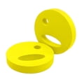 thumbnail image 4 of 2 discos de ejercicio acuático para piscina, resistencia, fitness, flotabilidad, fácil agarre, equipo aeróbico, disco de natación de mano para niños y Amarillo, 4 of 8