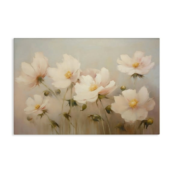 Stupell Industries Faded Pink Blossoms Canvas Wall Art design by LSR Creative Studio, 16 x 24