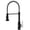 Black& Nickel-Classic, variant on Matte Black Classic Pull Down Sprayer Kitchen Faucet Single Hole Farmhouse Bar Laundry Outdoor Sink
