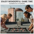 thumbnail image 3 of Raychee Foosball Table, 58Inch Competition Soccer Table Game w/ 2 Balls for Adult Kids Youth, Arcade Table Soccer with Leg Levelers and Heavy-Duty Legs for Home, Game Room, Party, 3 of 6
