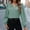 Green, variant on GaThRRgYP Going Out Tops for Women,Womens Shirts Plus Size,Women's Casual Solid Color Round Neck Long Sleeved Tops Purple S