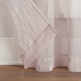 thumbnail image 5 of Eclipse Emina Crushed Sheer Voile Window Curtain Panel, Grommet, 1 Panel, 50 In Wide x 84 In Long, Blush, 5 of 9