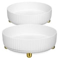 thumbnail image 1 of 2Pcs Cosmetic Storage Boxes Makeup Skin Care Turntable Storage Tray Countertop Organizer, 1 of 8