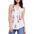 thumbnail image 1 of Free People Womens Back To Basic Wrap Blouse, White, Large, 1 of 2