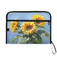 thumbnail image 7 of Accordion File Organizer with Zip Closure 13 Pockets Expanding File Folder Letter A4 Paper Document Organizer for Home Office Sunflowers Painting, 7 of 7