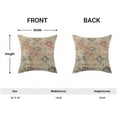 thumbnail image 3 of Boho Pillow Covers 18x18 Set of 2 Bohemian Chic Floral Medallion Trellis Decorative Throw Pillow Outdoor Linen Square Colorful Carpet Ethnic Pattern Cushion Cover Decor for Home Couch Sofa, 3 of 5