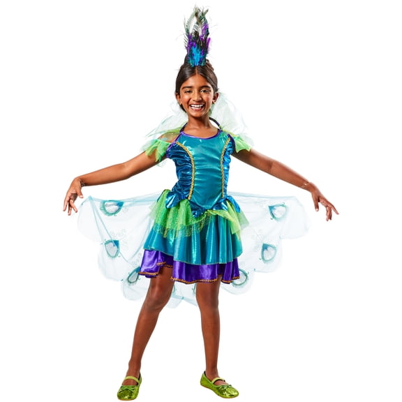 Rubies Peacock Costume for Kids, Girls Large