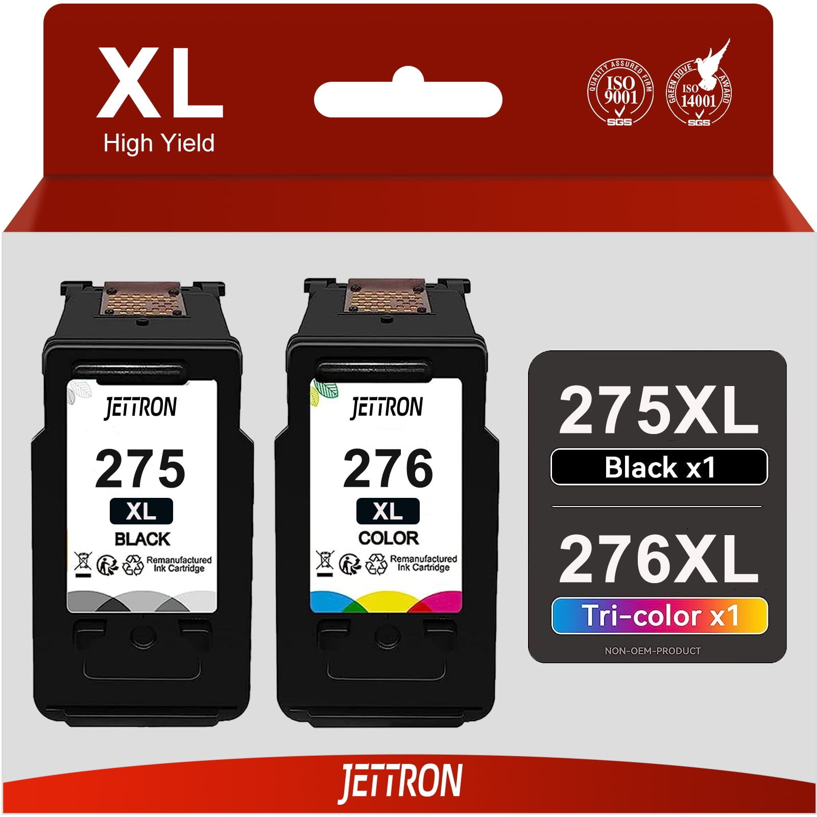 PG275XL Ink Cartridge Compatible for Canon Ink 275 and 276 for Printer Ink Canon 275 276 for pg275 Black Ink Cartridge for Canon PIXMA TS3522 TS3520 TR4700 Printer