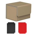 thumbnail image 3 of Estuche para tarjetas con cierre magnético, capacidad para 100 tarjetas, pasatiempos de juguete para tarjetas de recolección resistentes Caqui, 3 of 8