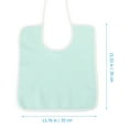 thumbnail image 2 of KALLORY 2Pcs Elders Eating Protectors Cotton Light Green for Adult Use, 2 of 8