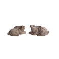 thumbnail image 1 of Melrose International 70284 3.5 in. Terracotta Rabbit Sculpture Set, Grey & Brown - Set of 8, 1 of 1