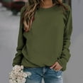 thumbnail image 5 of GERsome Sweatshirts for Women Casual Long Sleeve Round Neck Shirts Tunic Tops for Leggings Fall Loose Pullover Top, 5 of 5