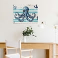 thumbnail image 5 of FCXZI Octopus Anchor Striped Canvas Print Wall Art Decor 16x12in, 5 of 6