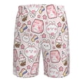 thumbnail image 6 of Kdxio Cute Rabbit Pattern Mens Casual Shorts - Drawstring Summer Beach Sports Shorts for Men, 6 of 9