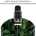 thumbnail image 4 of Square 2Pack PU Leather Tropical Leaves Cruise Luggage Tag with Privacy Cover and Name ID Tag for Travel Handbags Backpacks Luggage Tags, 4 of 6