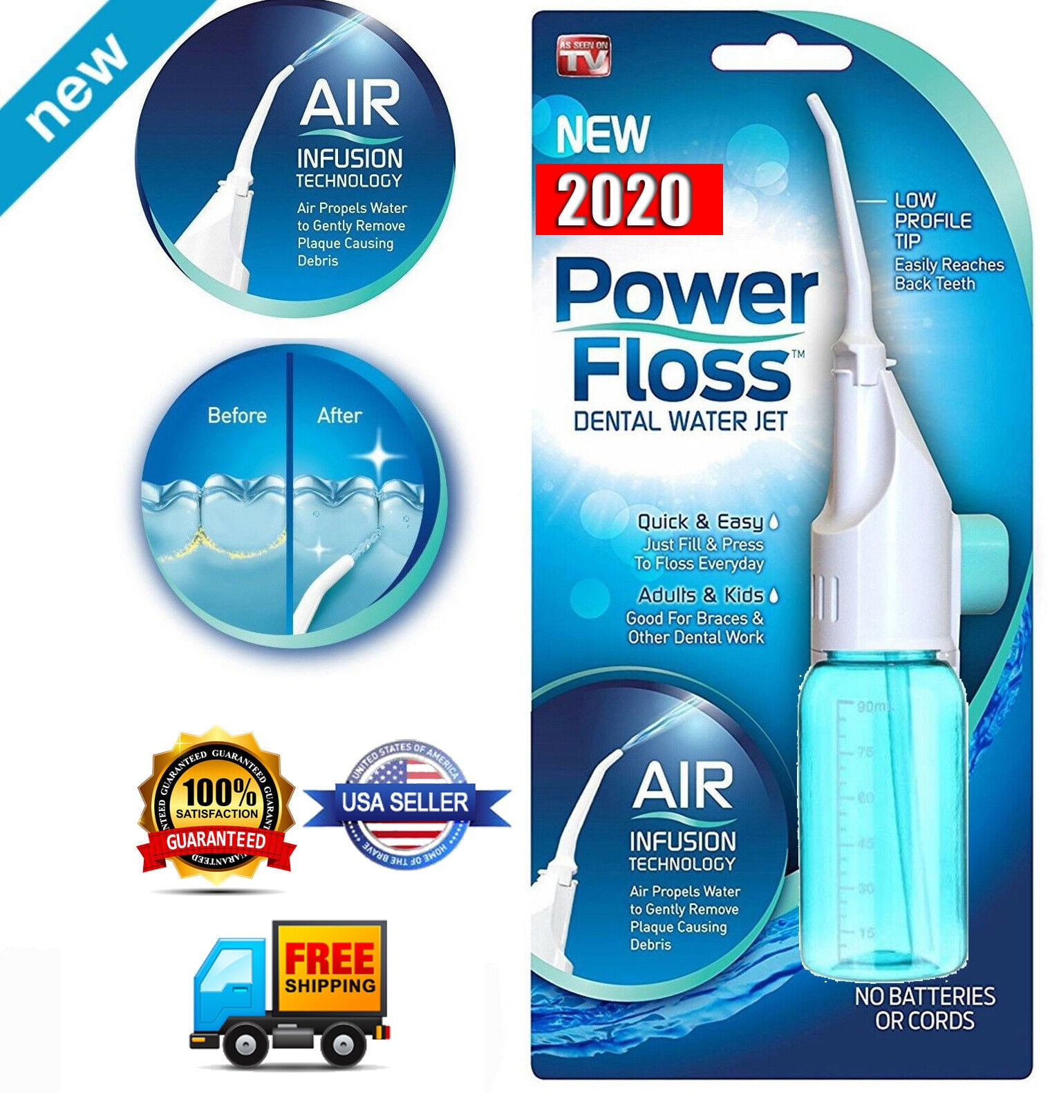 Power Floss Oral Irrigator Dental Water Jet Power Floss Air Power