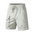 thumbnail image 2 of Tumotour Cargo Shorts For Men Outdoor Casual Multi Shorts Elastic Waist Drawstring Lightweight Summer Beach Shorts With Pockets, 2 of 7