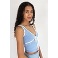thumbnail image 4 of Ragstock Tie Front Scallop Trim Tank Top, 4 of 4