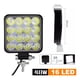 thumbnail image 3 of Par Faros Cuadrado 48w 4x4 Mini Auxiliar Coche Jeep Moto, 3 of 8