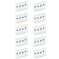 thumbnail image 1 of 40X Cat6 Ethernet Wall Plate Outlet 1 Port RJ45 Network Female to Female Wall Coupler Jack Plate White & Blue, 1 of 9