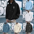 thumbnail image 7 of YaEYa Mens I Can Do All Things Through Hoodies Men Christian Jesus Hoodie Religious Cross Sweatshirt Faith Pullover Tops Beige XXL, 7 of 7