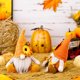 thumbnail image 2 of FELTECHELECTR 2 piezas de muñeco de gnomo de Acción de Gracias, gnomo de otoño, gnomo del Festival de la Cosecha, gnomo colgante de otoño, 2 of 6