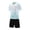 Yellow, variant on Boys Athletic Sets Boys Athletic Mesh Short Set Quick Dry Tee & Breathable Mesh Shorts Lightweight Outfit(Gold,9-10 Years)