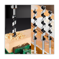 thumbnail image 5 of 5Pcs Wood Drill Bit long 9inch Screw Point Hex- Drill Deep Hole, 5 of 6