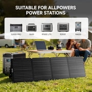 ALLPOWERS SOLAX SE200 200W Portable Solar Panel, High-Efficiency Monocrystalline, IP68 Waterproof Solar Charger for Power Stations, RV, Camping, Off-Grid & Emergency Power