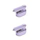 thumbnail image 4 of Monstrate Los cosméticos limpios y ordenados con los casos elegantes del ABS del aspecto del estuche de viaje conveniente son fáciles de violeta claro 2Conjunto, 4 of 6