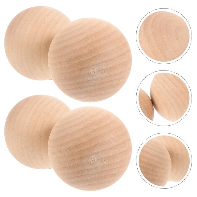 HEANUJJ 4Pcs Traditional Bocce Design Bocce Balls for Indoor Play and Community Events 2.8in