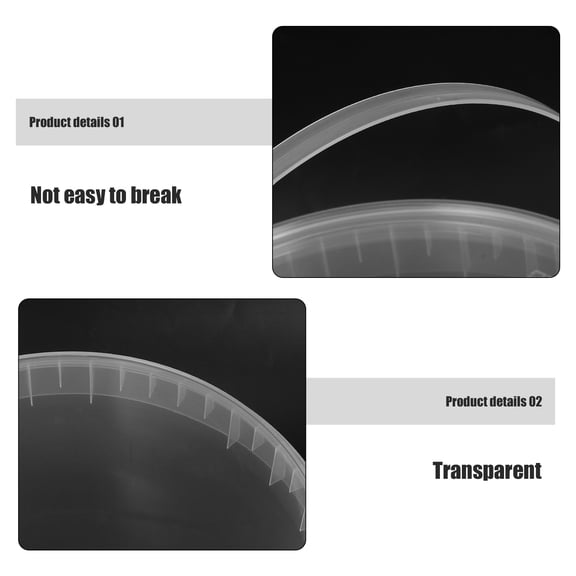 OUNONA Household Bucket Plastic Cleaning Transparent 1Pack