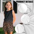 thumbnail image 6 of chaqlin Retro Leopard Print Girls Shorts Sets 2 Pieces Outfits Elastic Waist Tank Top Summer Workout Shorts with Pockets Matching Set for Girls Kids 5-14y, 6 of 7