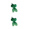 thumbnail image 4 of Qarigey Bufanda de gasa Estilo coreano Chica Ornamento Pañuelo pequeño Diseño delgado Pañuelo de mujer para el trabajo Casa Viajes Compras Verde Verde 2piezas Qarigey CBP381166, 4 of 6