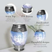Heavenly Cross Urns for Cremation Ashes Large Urn XL or Small Keepsake Urns for Adult Cremation Ashes & Urns for Human Ashes for Home or Burial Cremation Urns