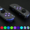 eXtremeRate 7 Colors 9 Modes NS Joycon DFS LED Kit, Multi-Colors Luminated Chameleon Purple Blue Classical Symbols ABXY Trigger Face Button for Nintendo Switch Joy-Con Controller - Joycon NOT Included
