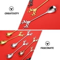 thumbnail image 5 of 4pcs cucharadas de café de acero inoxidable cucharas revocadoras de alce cucharas de té para el hogar, 5 of 5