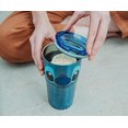 thumbnail image 3 of Disney Silver Buffalo LI111595 Lilo and Stich Vaso de pared doble para agua, cara de Stich Silver Buffalo NA, 3 of 6