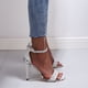 thumbnail image 5 of Sandalias de tacón alto con hebilla y punta abierta en el tobillo con estampado de serpiente y estampado sexy para banquetes para mujer Wmkox8yii nm2442, 5 of 6